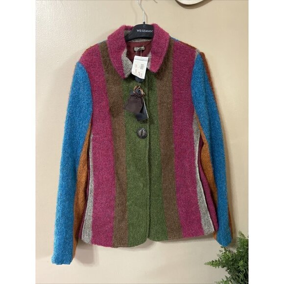 MALIPARMI Striped Colorful Stripped Jacket US 6 BRAND NEW Retail:$670 - Picture 1 of 12